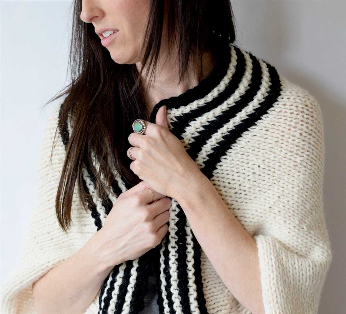 Easy knit blanket sweater pattern