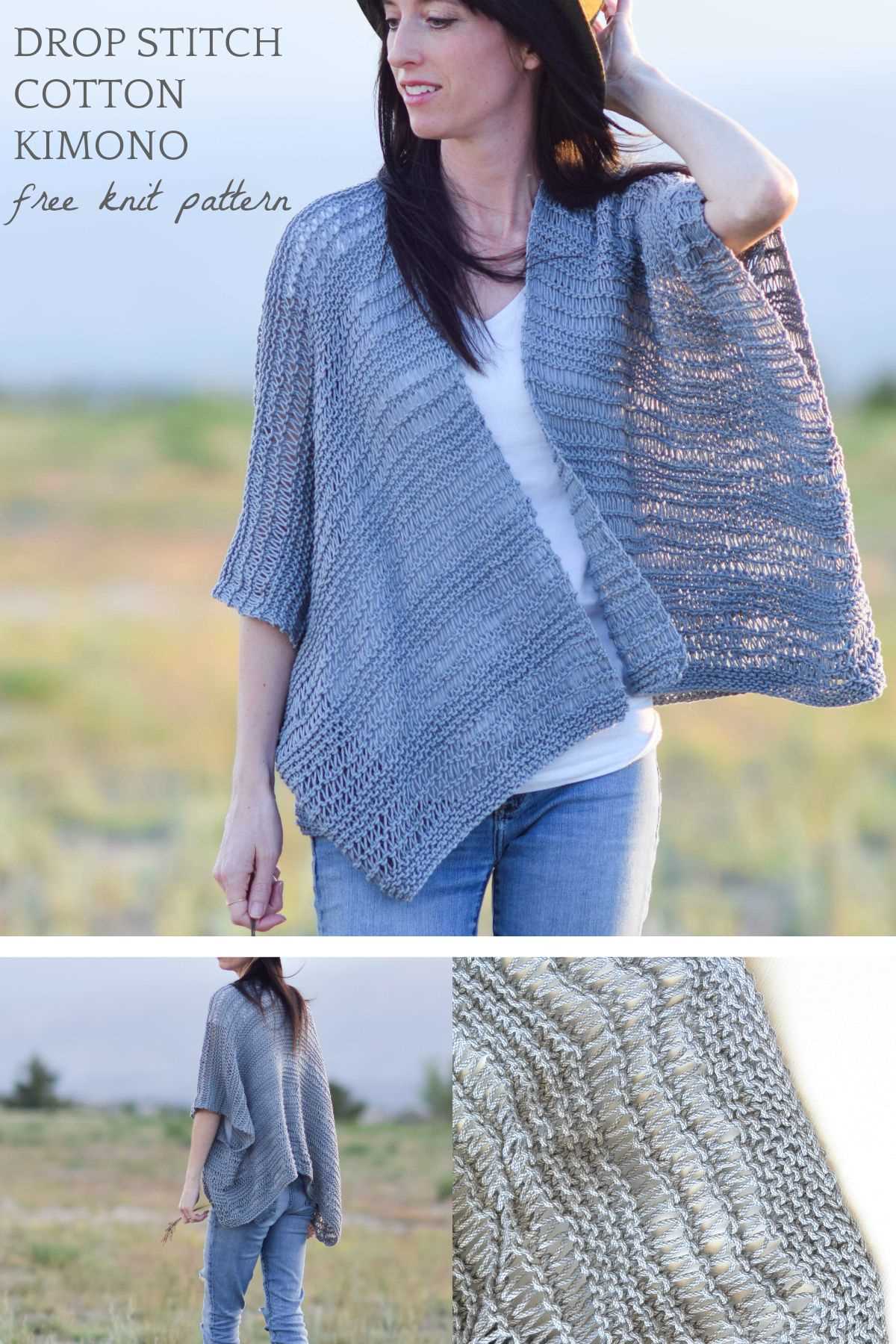Easy knit kimono pattern