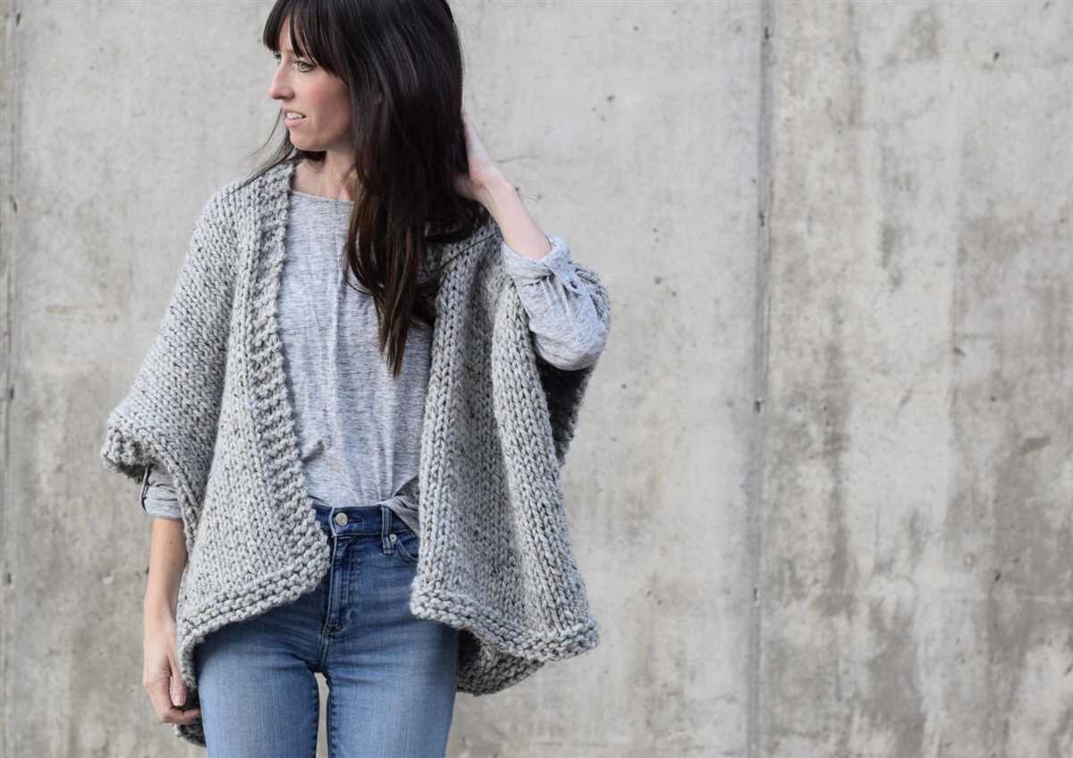 Easy knit kimono pattern