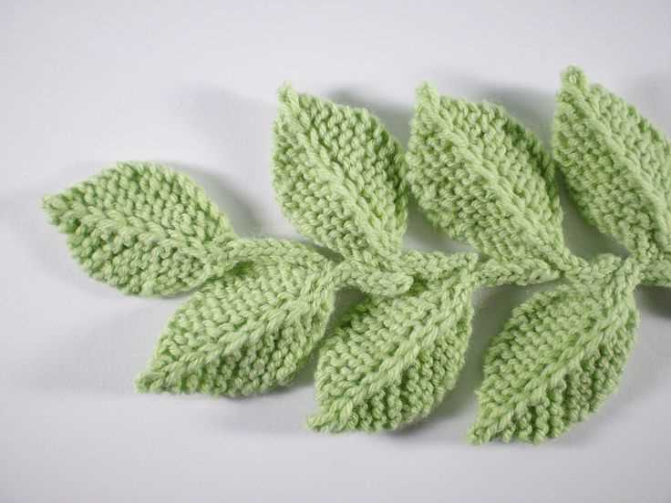 Easy leaf knitting pattern