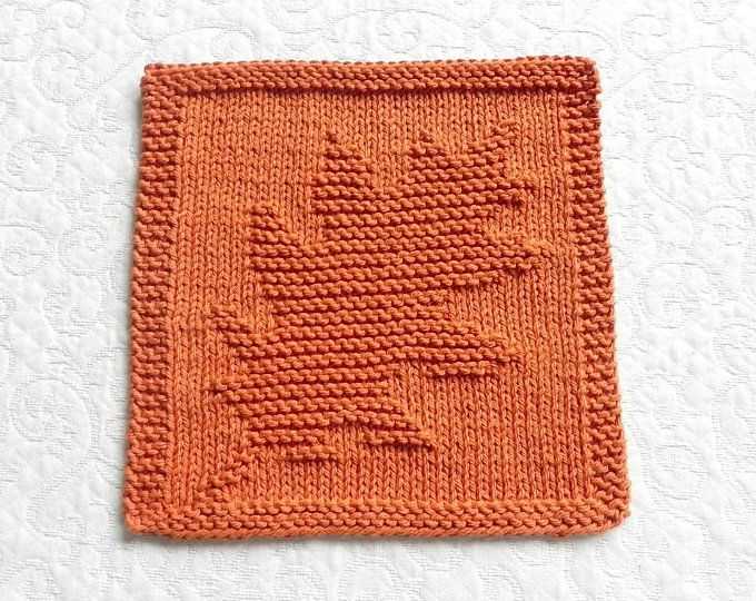 Easy leaf knitting pattern