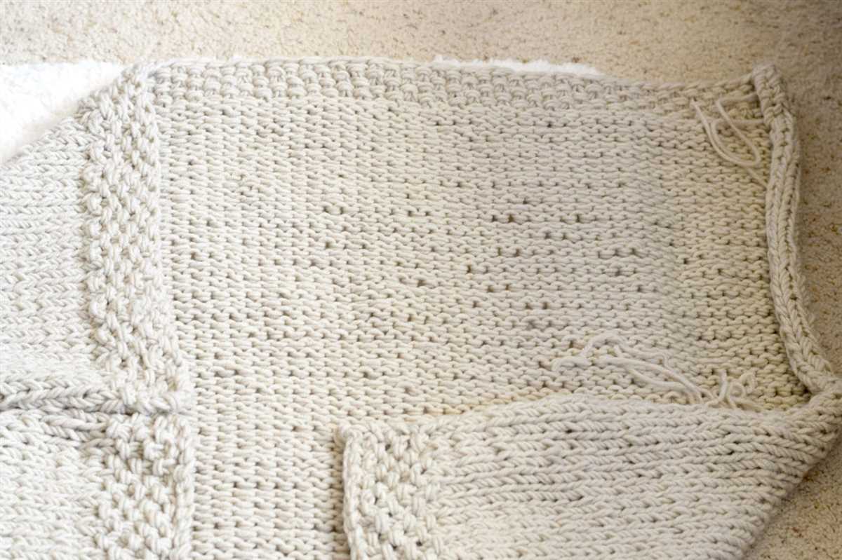 Easy knit blanket sweater pattern
