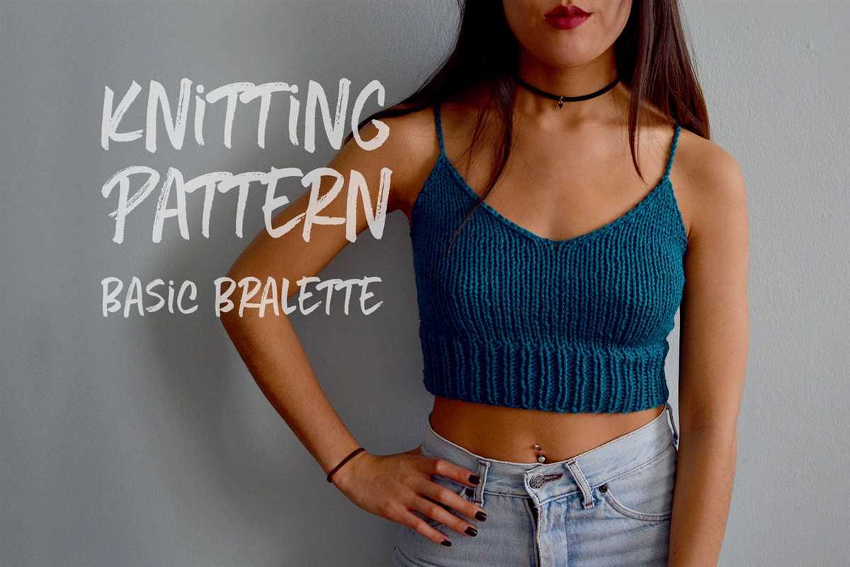 Easy knit bralette pattern free