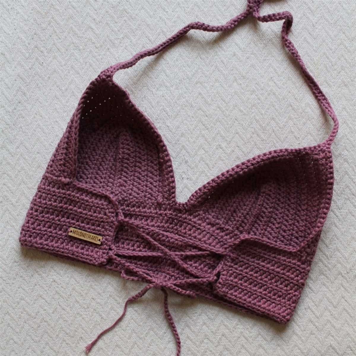 Easy knit bralette pattern free