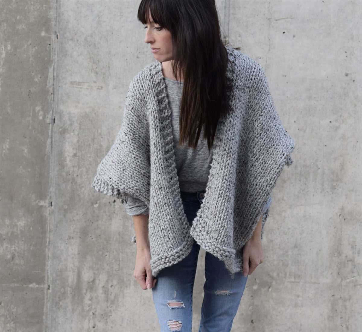Easy knit kimono pattern