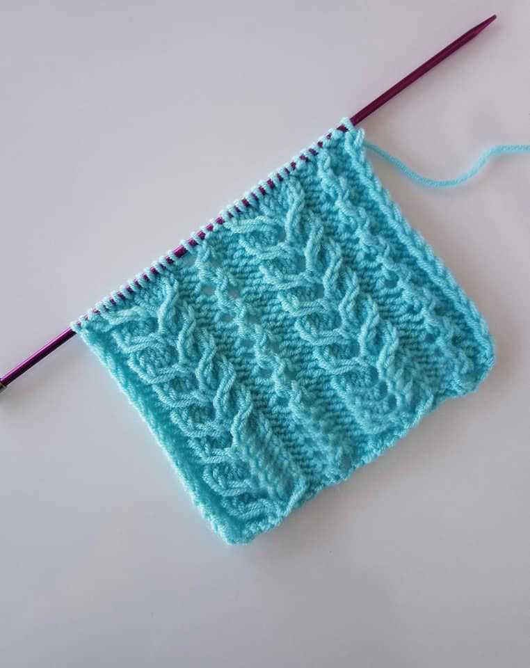 Easy leaf knitting pattern