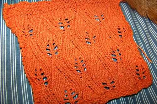 Flame knitting pattern