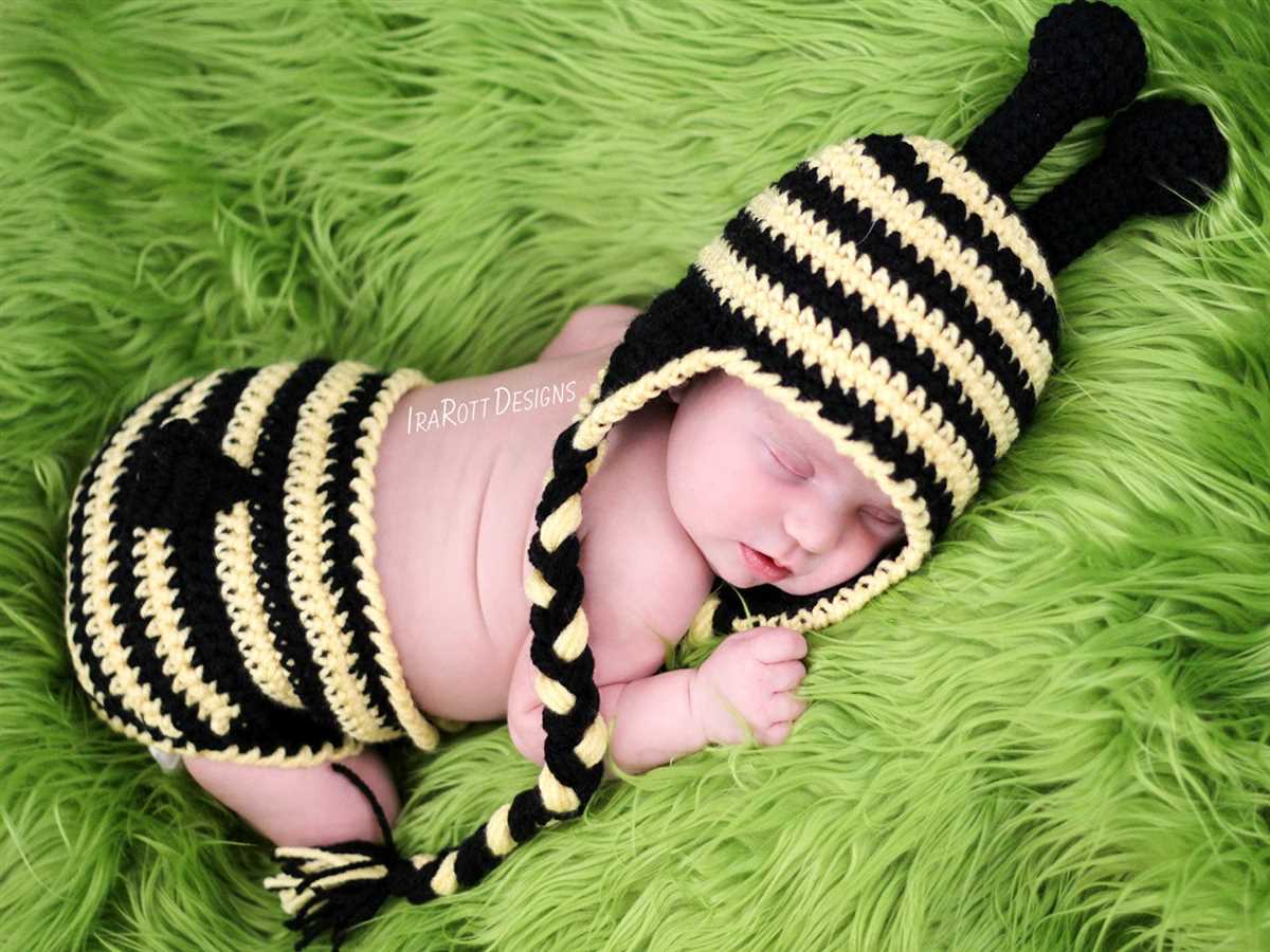 Bumble bee hat knitting pattern