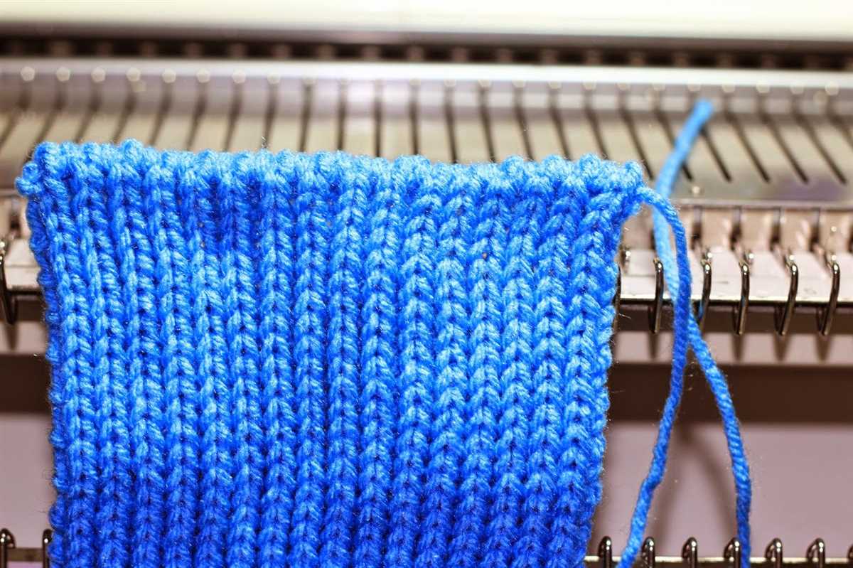 Knitting machine ribber patterns