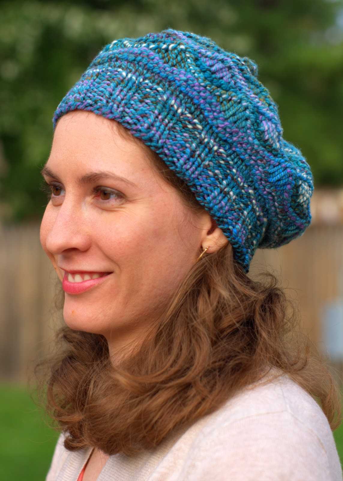 Free knitted tam hat pattern