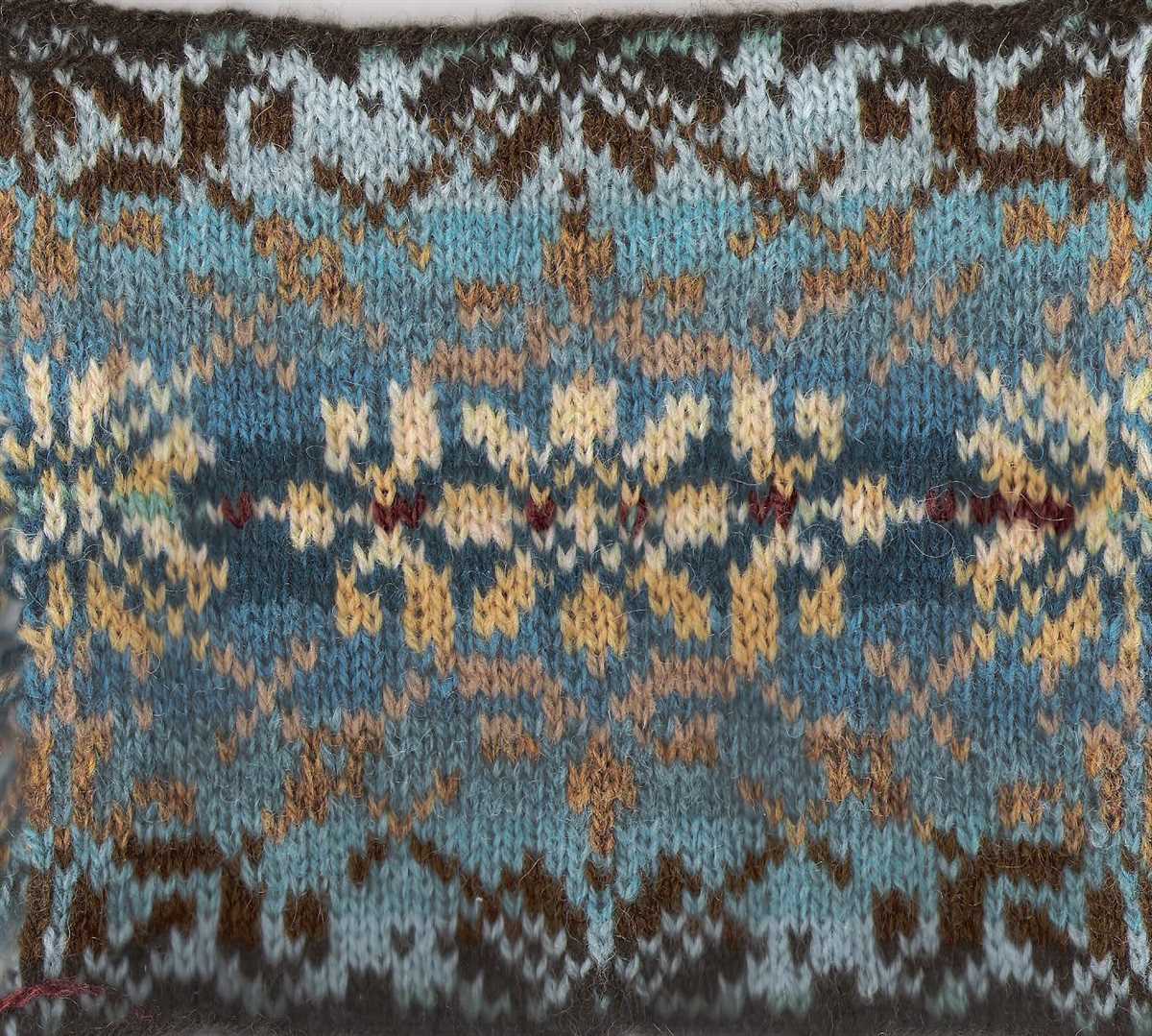 Fair isle shawl knitting pattern