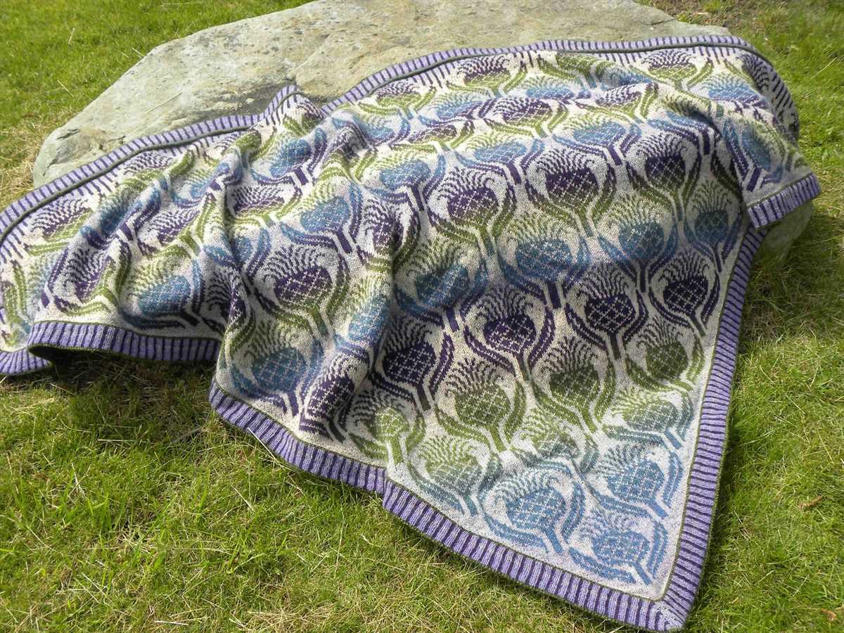 Fair isle shawl knitting pattern