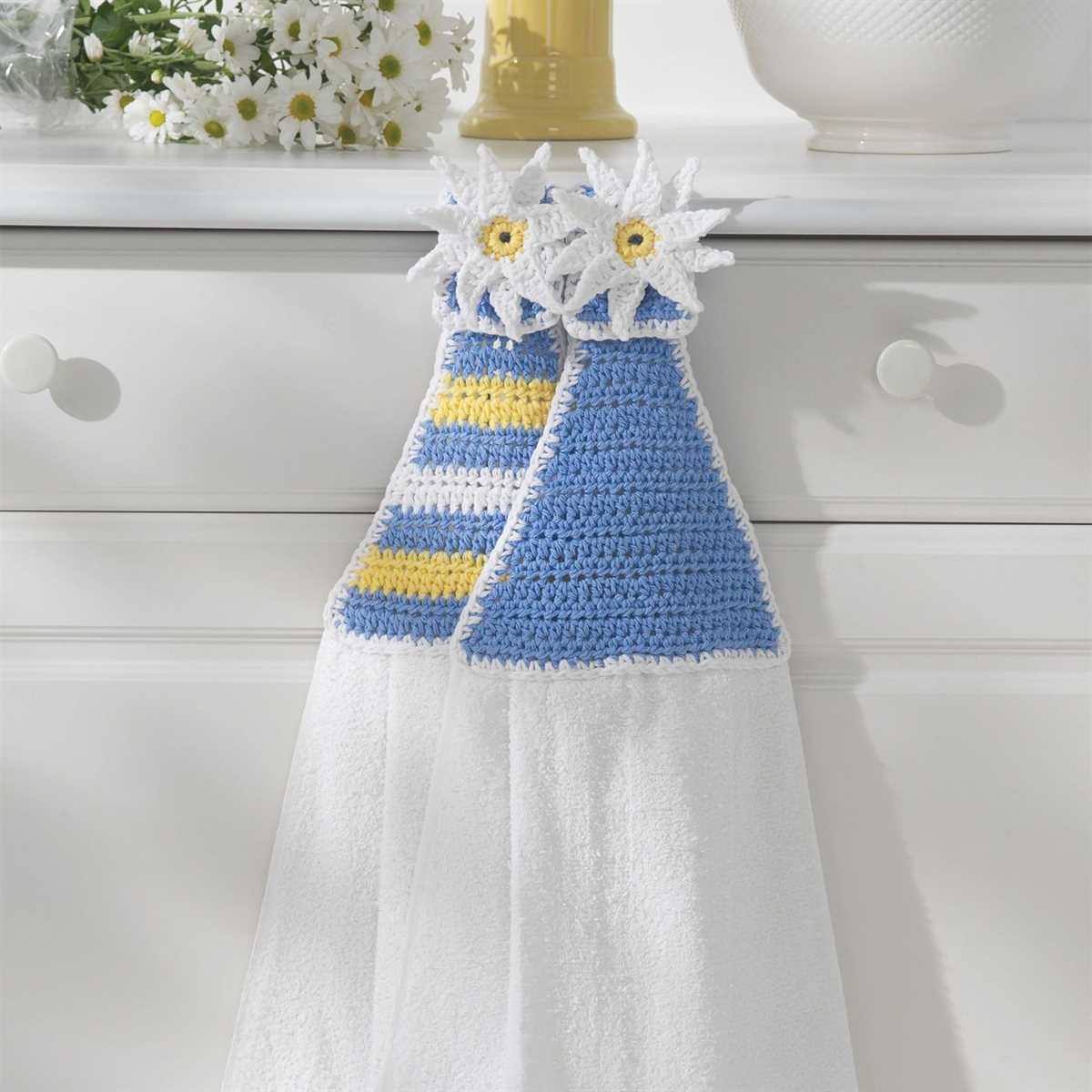 Pattern for knitted towel toppers