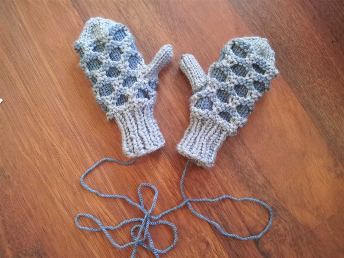 Knitting pattern for childrens mittens