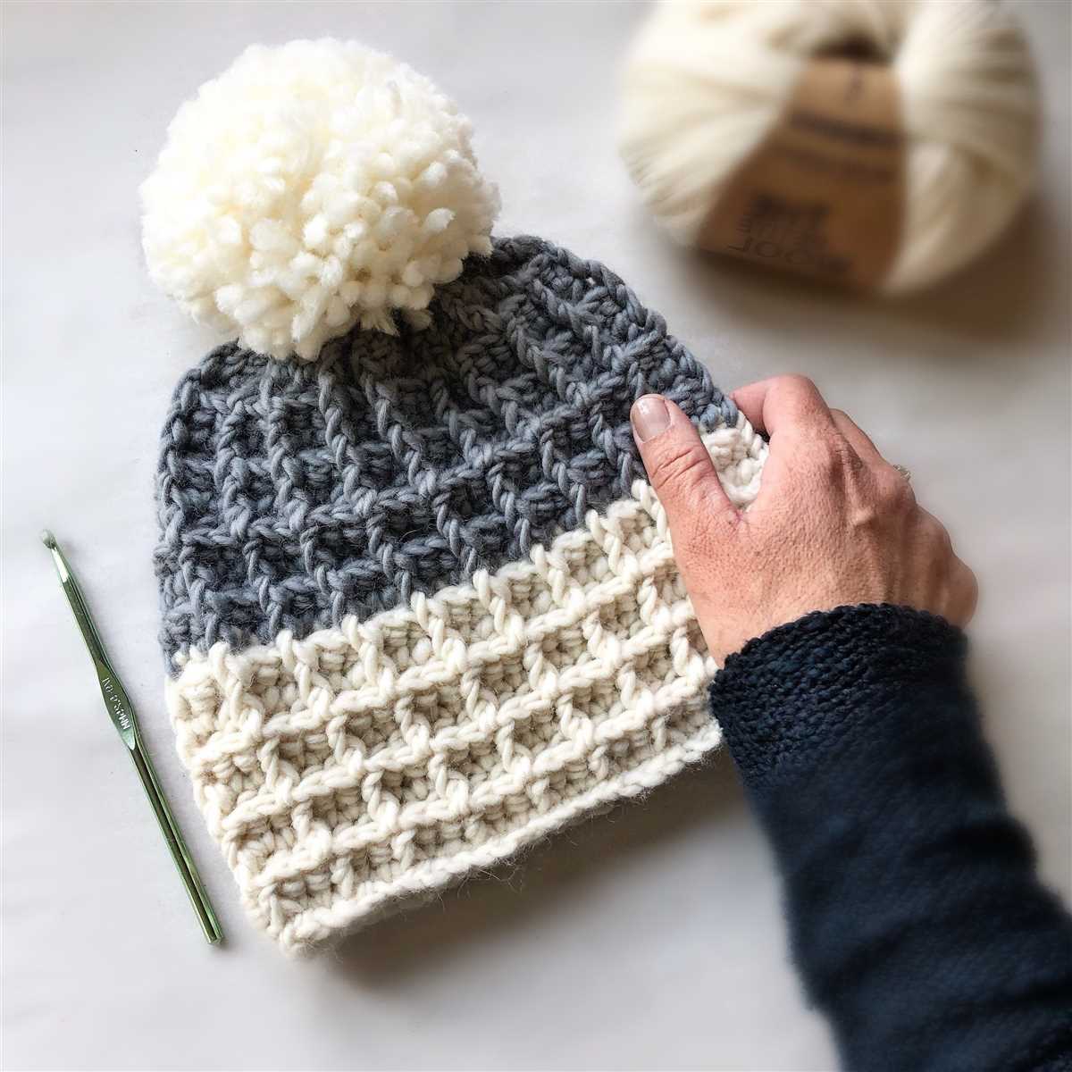 Free chunky knit beanie pattern