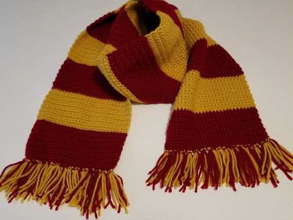Hogwarts house scarf knitting pattern