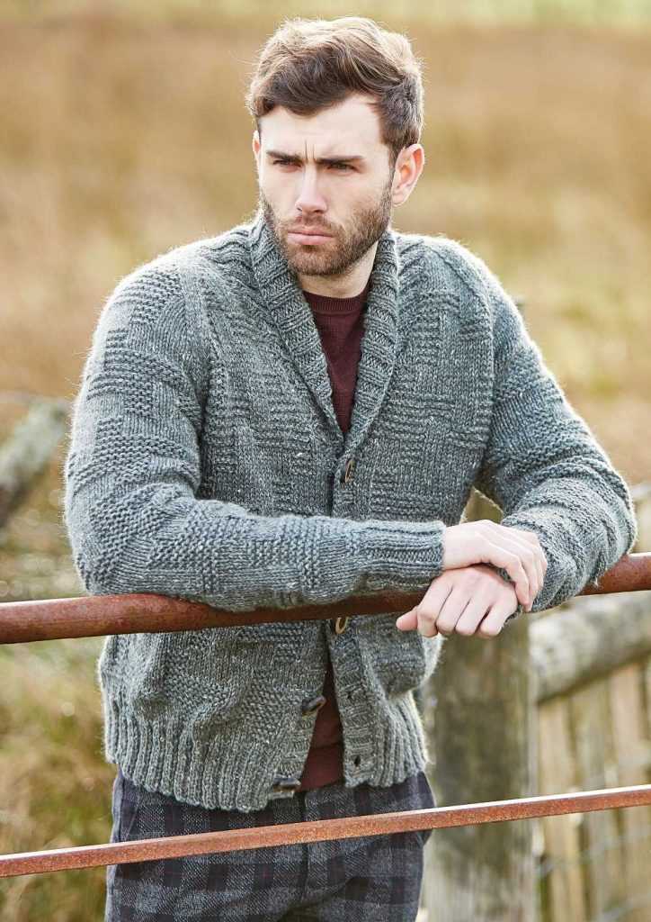 Mens chunky knit cardigan pattern