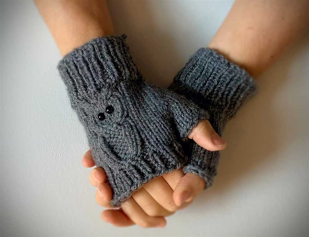Free knit pattern fingerless gloves