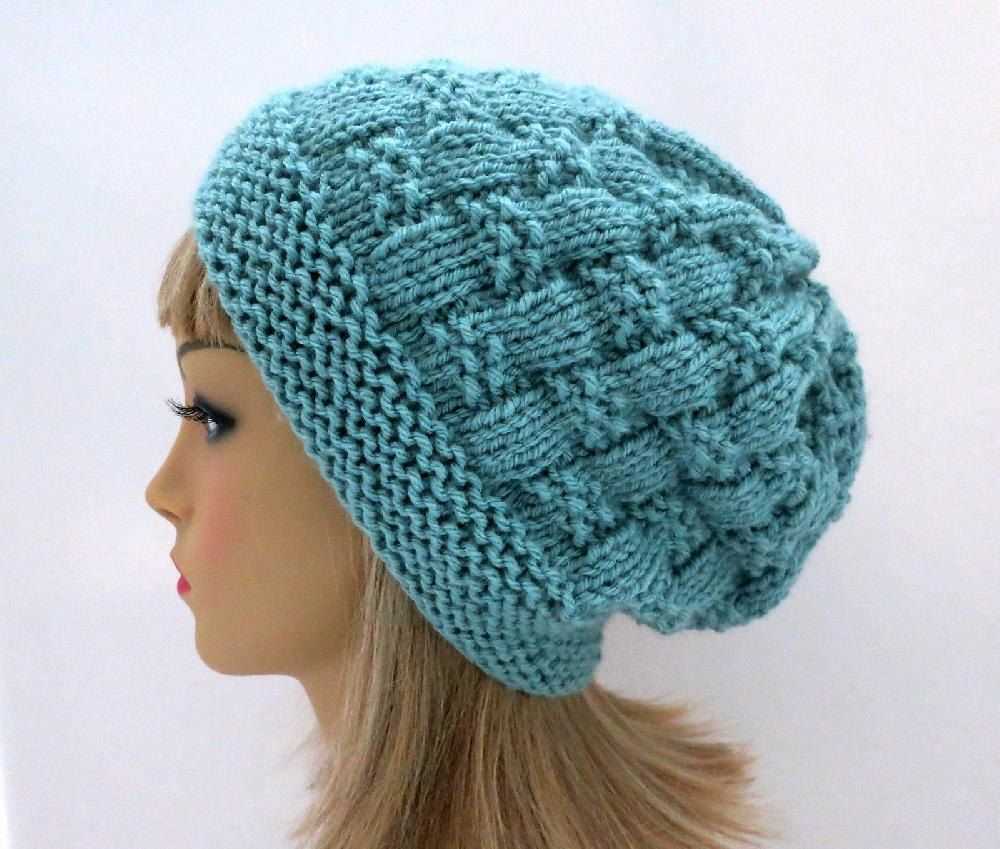 Free knitted tam hat pattern