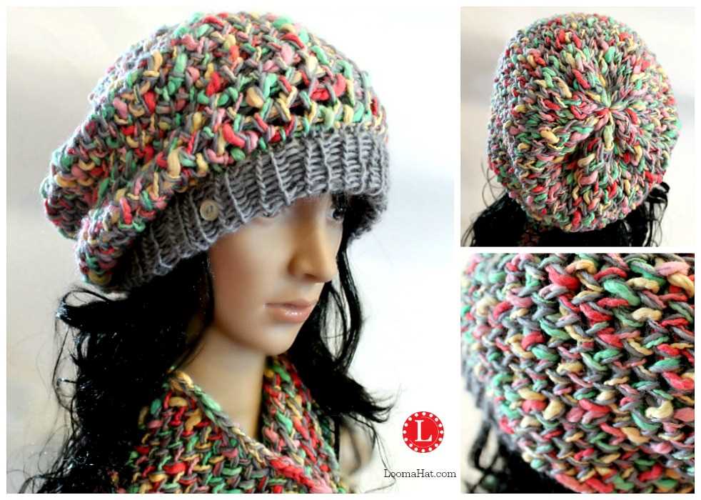 Free knitted tam hat pattern