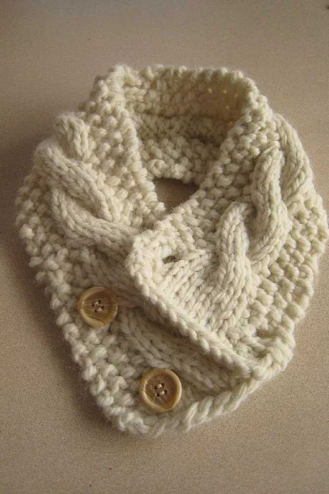 Free knitting pattern for neck warmer