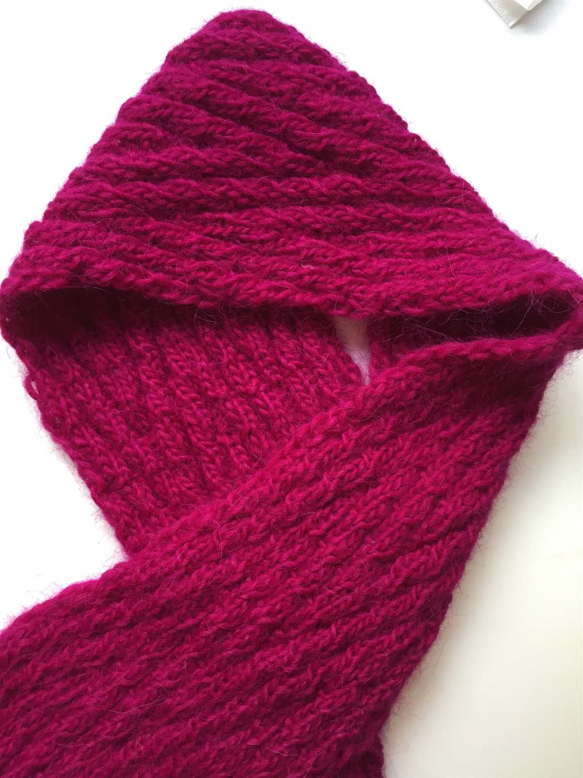 Chevron knit scarf pattern