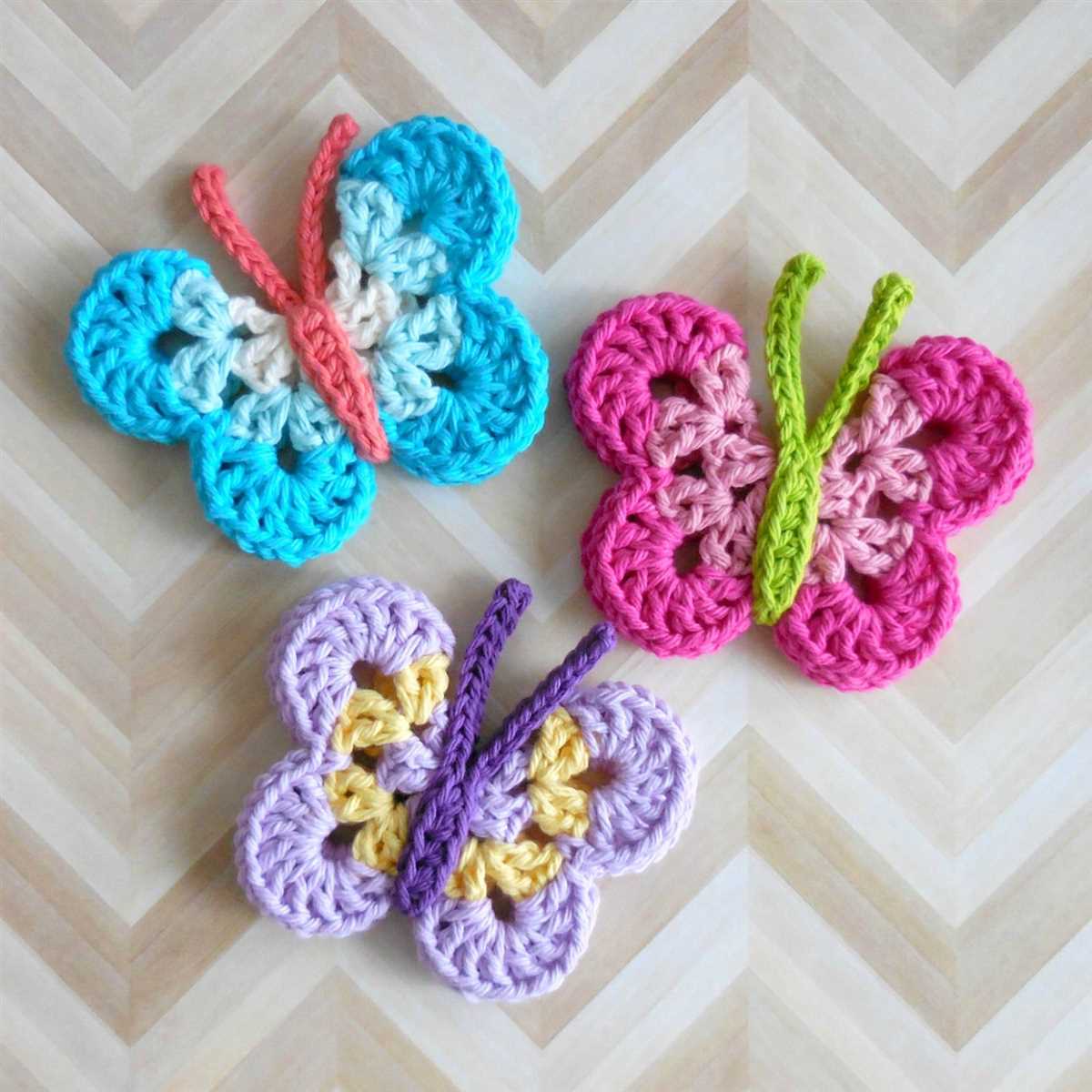 Knitting pattern for butterfly