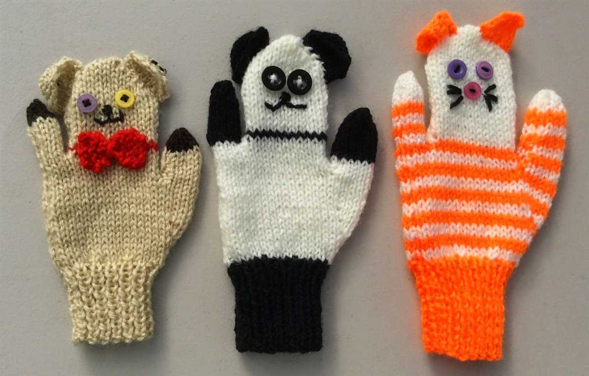 Knitting pattern for childrens mittens