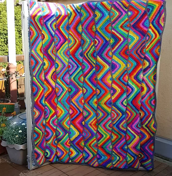 Free zig zag blanket knitting pattern