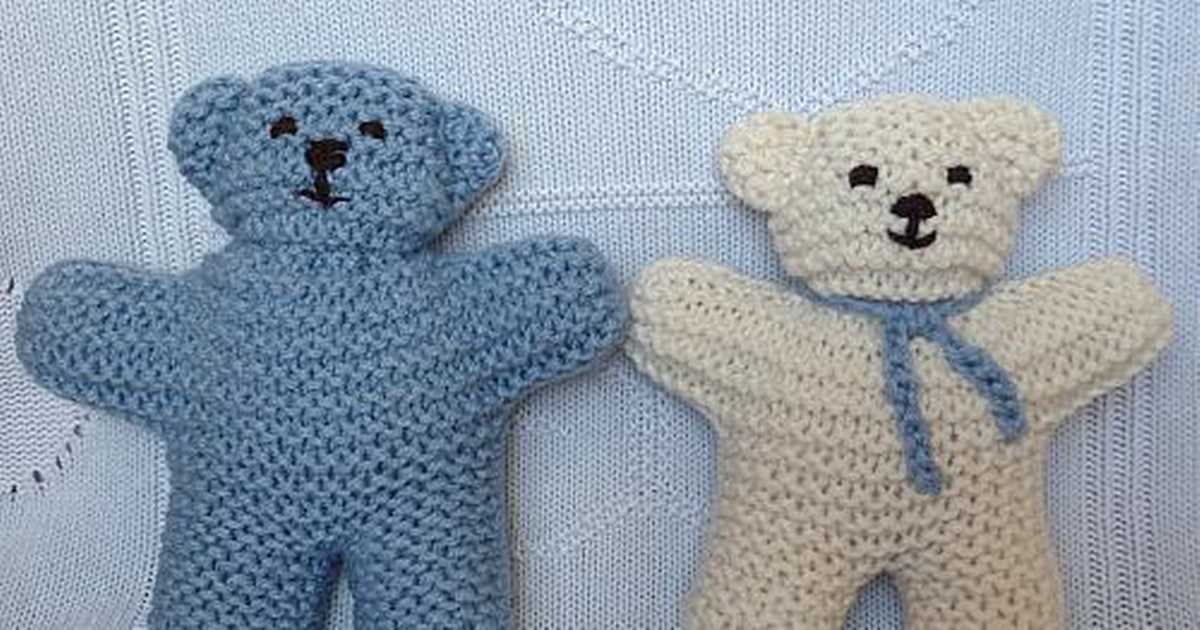 Free knitting pattern for small teddy bear
