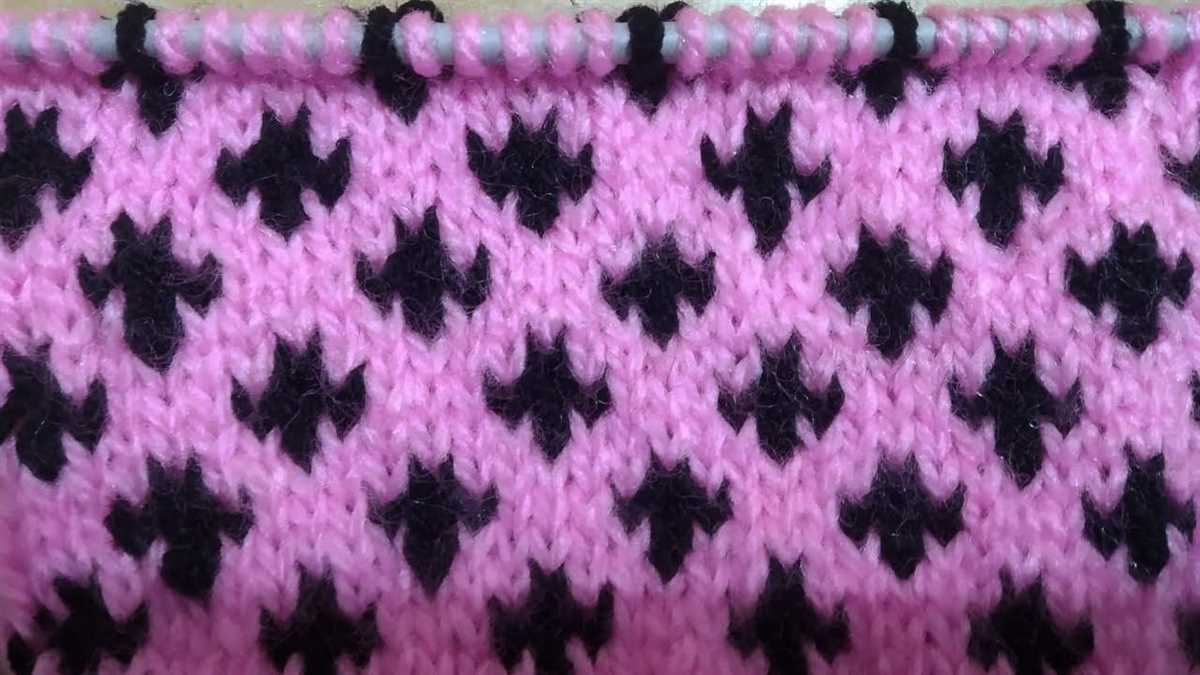 Easy two color knitting patterns
