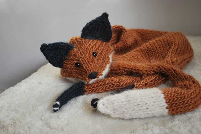 Knitting pattern fox