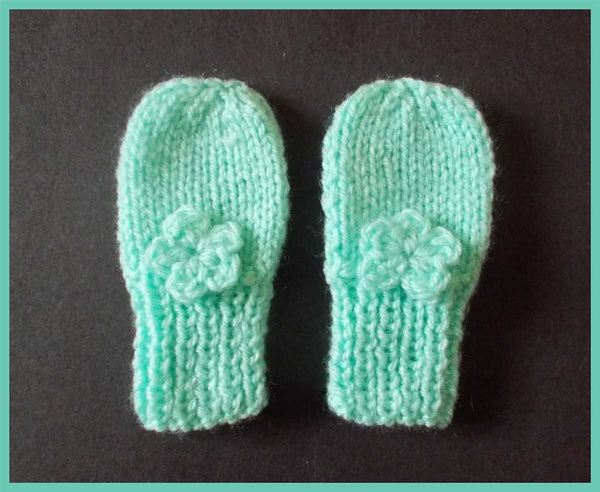 Knitting pattern for childrens mittens