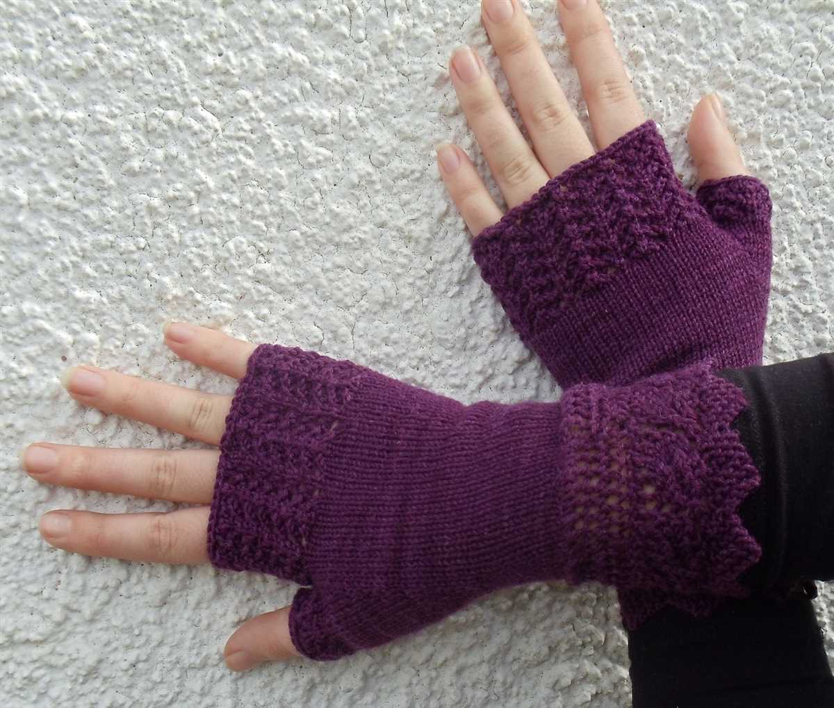 Free knit pattern fingerless gloves