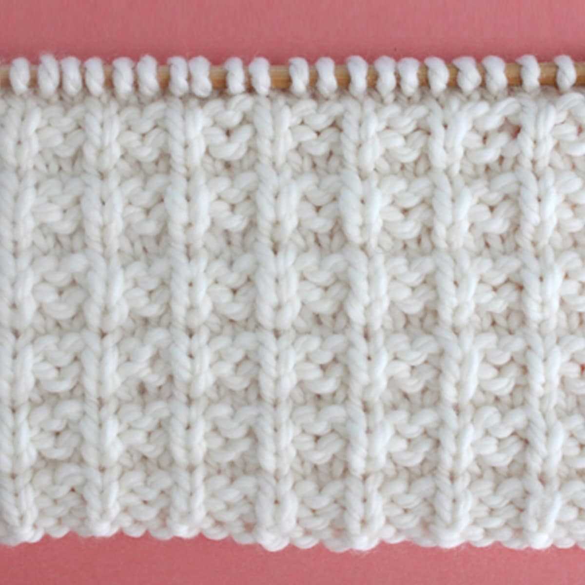 Free knitting pattern for waffle stitch