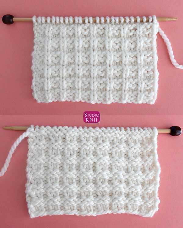 Free knitting pattern for waffle stitch