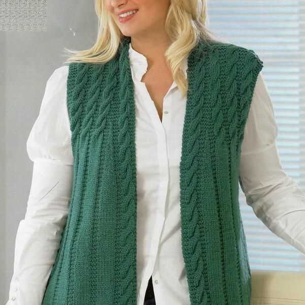 Free ladies vest knitting patterns