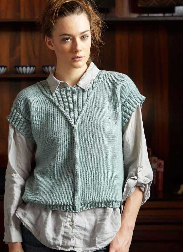 Free ladies vest knitting patterns