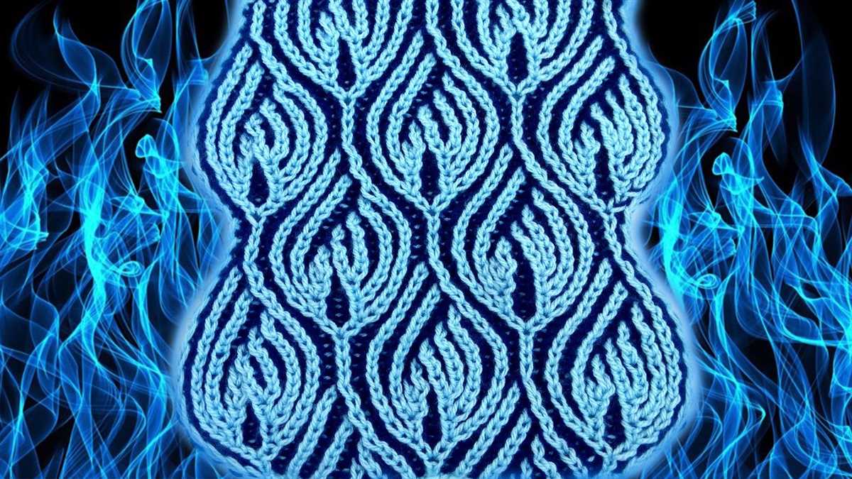 Flame knitting pattern