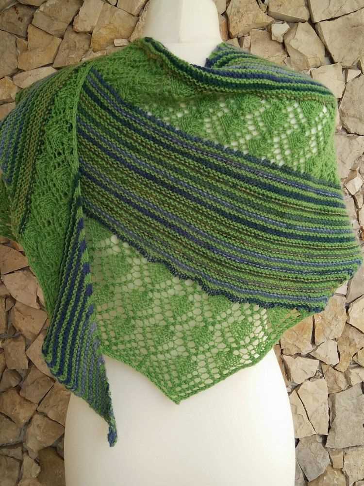 Scarf shawl knitting pattern