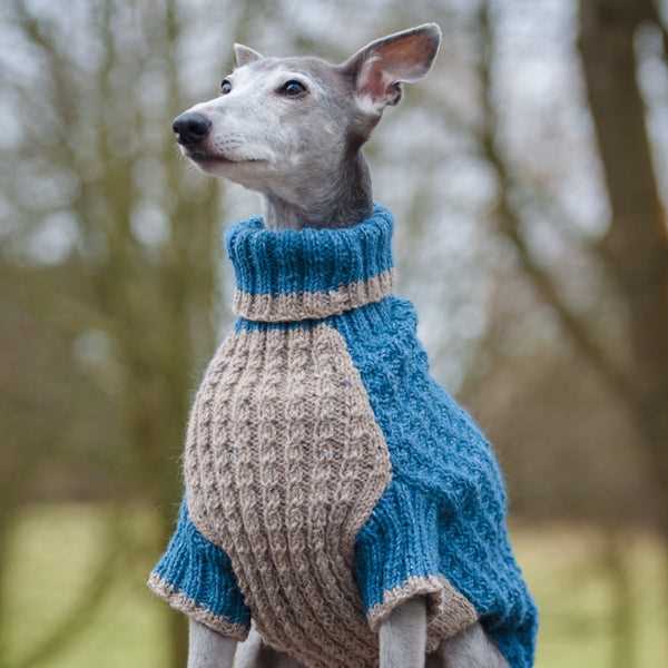 Dog coats for whippets and greyhounds knitting pattern
