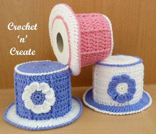 Knitted toilet paper cover pattern