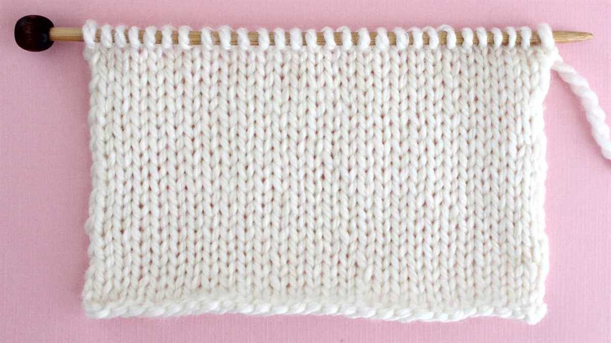 Basic knit stitch patterns