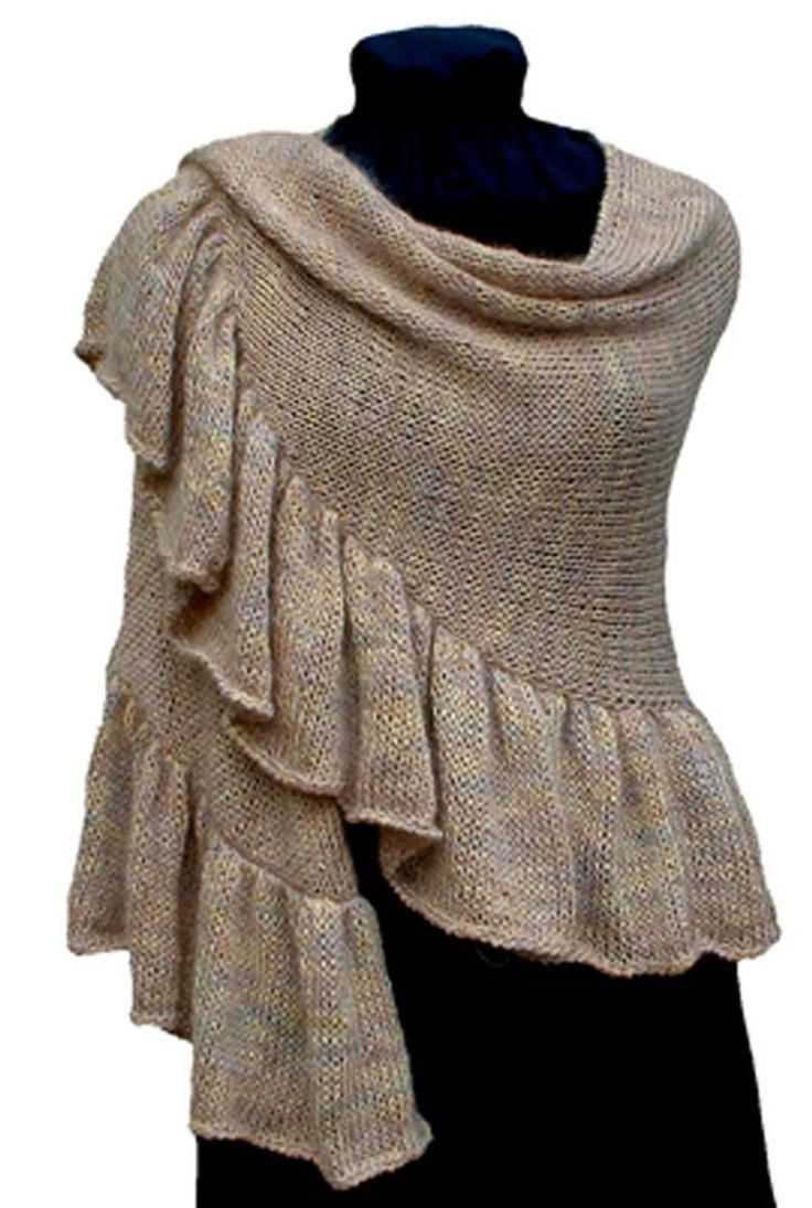 Free crescent shawl knitting pattern