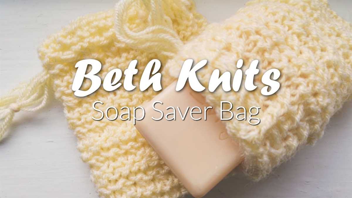 Knitted soap holder pattern