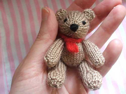 Free knitting pattern for small teddy bear