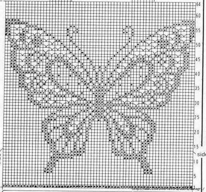 Knitting pattern for butterfly