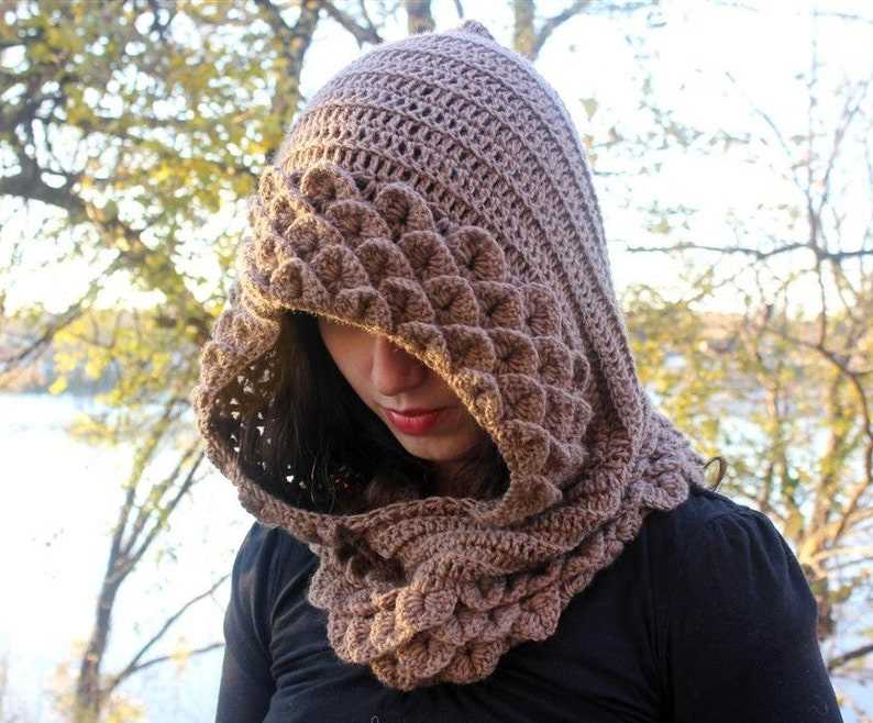 Knit head scarf pattern