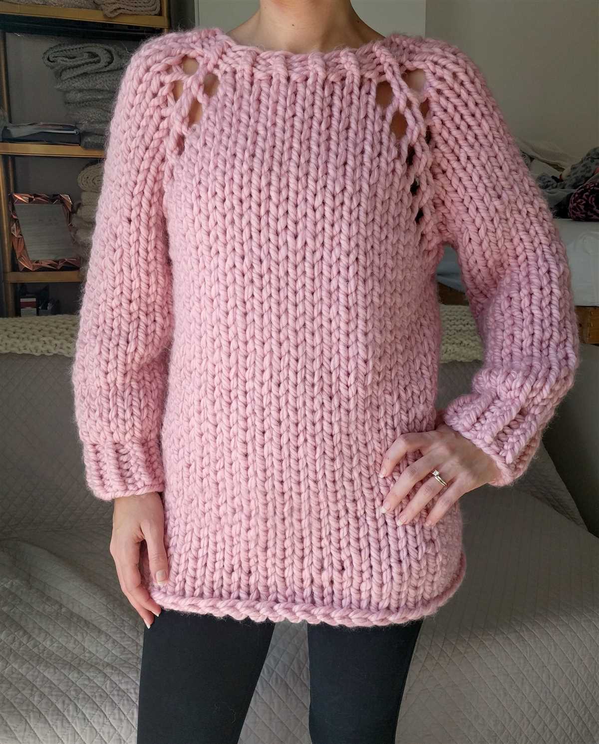 Chunky knit sweater pattern