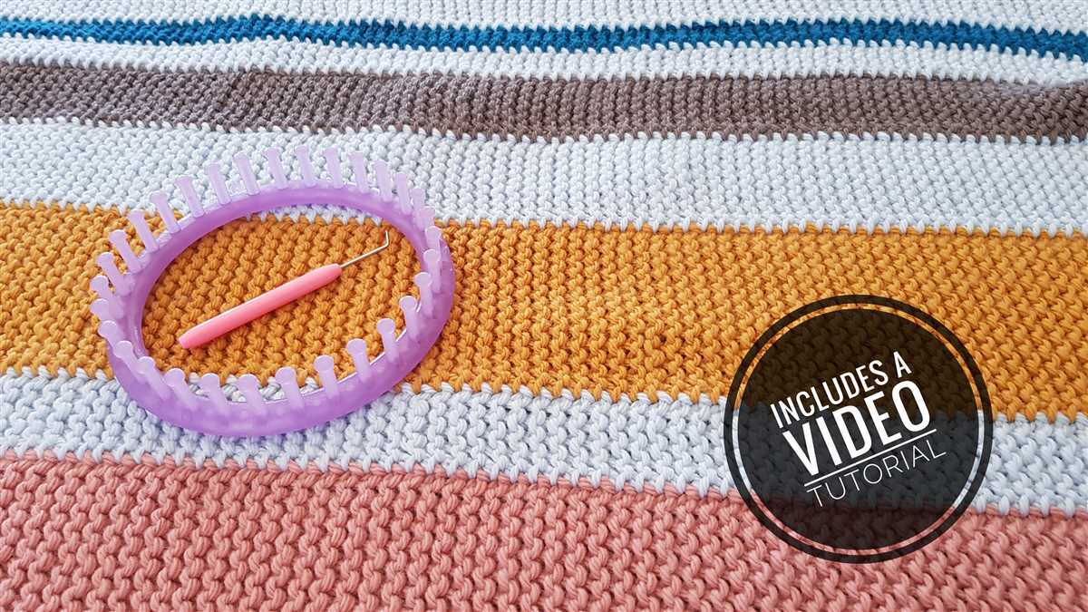Loom knit blanket pattern